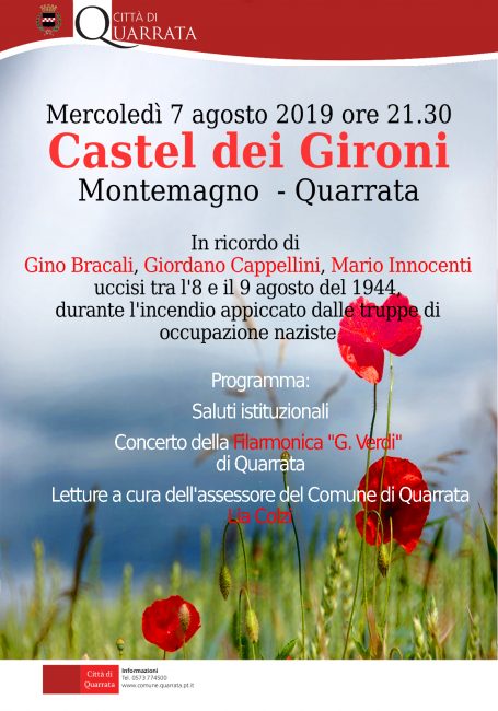 Castel dei Gironi: il 7 agosto si celebra il 75° anniversario della strage nazista