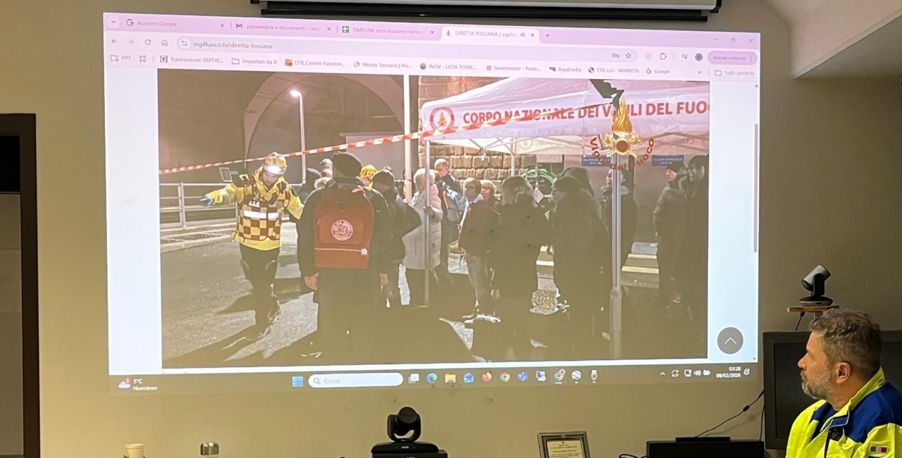 Esercitazione di emergenza ferroviaria a Serravalle Pistoiese per valutare i soccorsi