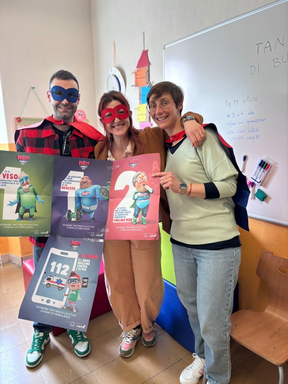 Infermieri in aula per educare i bambini a salvare i nonni dall’ictus